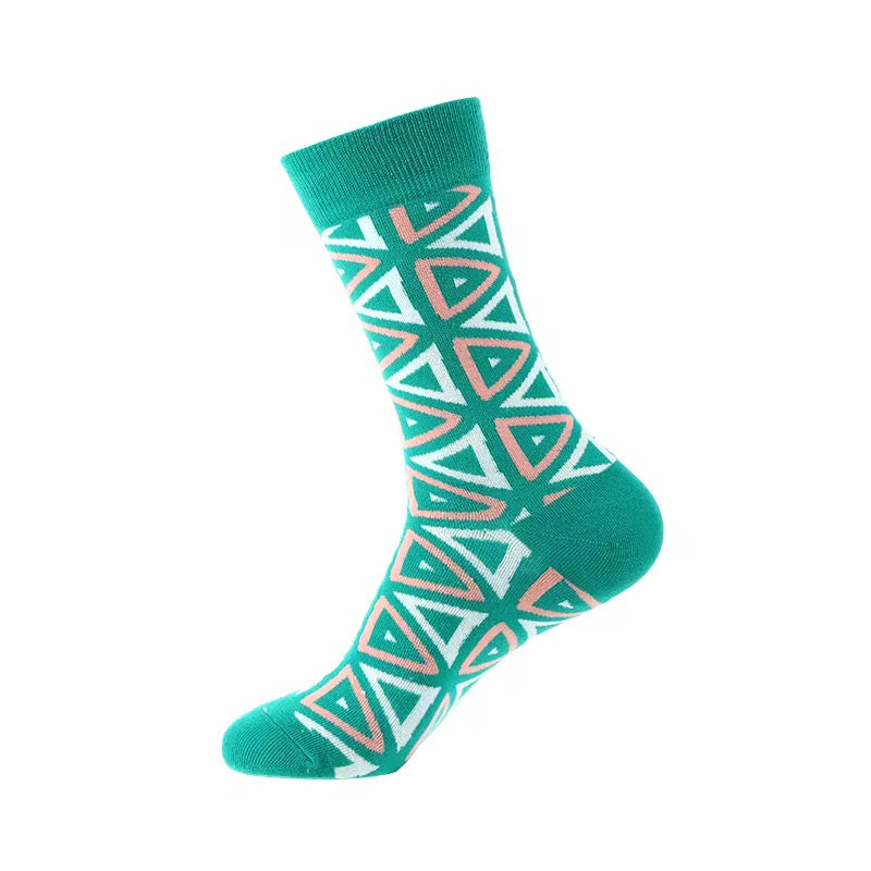 Michael Archer Colorful Socks - Green Cyberpunk